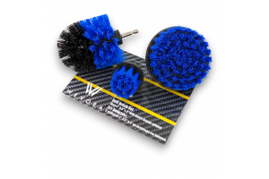 Wevora Σετ Βούρτσες Μπλε Γενικού Καθαρισμού Για Δράπανο - Medium Stiff