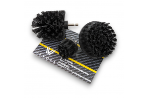 Wevora Σετ Βούρτσες Μαύρες Γενικού Καθαρισμού Για Δράπανο - Hard