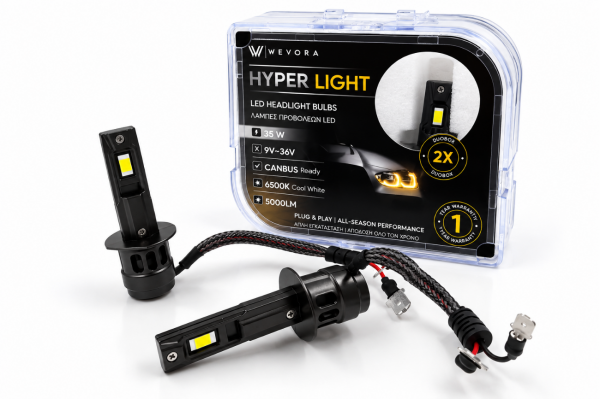 Wevora Hyper Light H1 LED Λάμπες Προβολέων 35W 6500K CANBUS 5000LM 2τμχ WR-112 Wevora Hyper Light H1 LED Λάμπες Προβολέων 35W 6500K CANBUS 5000LM 2τμχ WR-112