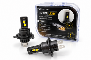 Wevora Hyper Light H4 LED Λάμπες Προβολέων 35W 6500K CANBUS 5000LM 2τμχ WR-110