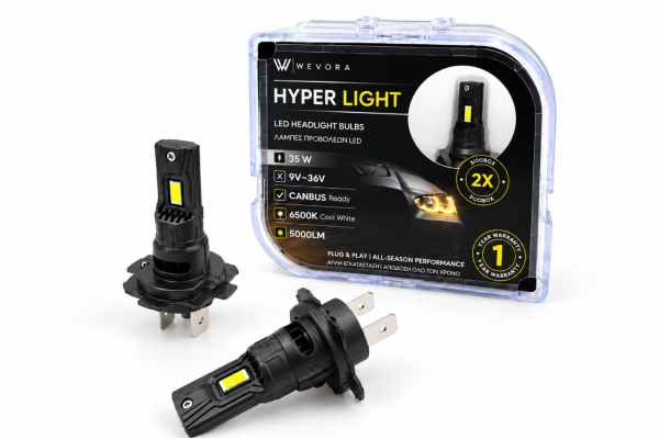 Wevora Hyper Light H7 LED Λάμπες Προβολέων 35W 6500K CANBUS 5000LM 2τμχ WR-111 Wevora Hyper Light H7 LED Λάμπες Προβολέων 35W 6500K CANBUS 5000LM 2τμχ WR-111