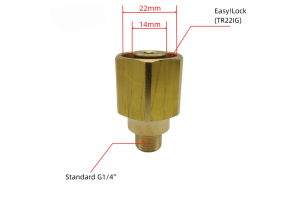 Wevora Μεταλλικός Αντάπτορας Για Professional Karcher HD Easy Lock Σε 1/4