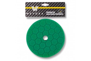Wevora Πράσινο Σφουγγάρι Γυαλίσματος Hex T120 Heavy Cut 150mm