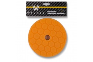 Wevora Πορτοκαλί Σφουγγάρι Γυαλίσματος Hex T80 High Cut 150mm