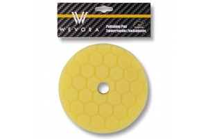 Wevora Κίτρινο Σφουγγάρι Γυαλίσματος Hex T60 Moderate Cut 150mm