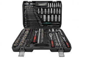 Wevora Κασετίνα - Βαλίτσα Εργαλείων Καστάνια - Καρυδάκια- Γερμανοπολύγωνα- Μύτες- Κατσαβίδια 216 τεμαχίων