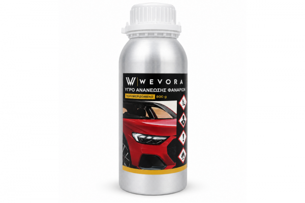 Wevora Headlight Restoration Fluid – Πολυμεριζόμενο Υγρό Ανανέωσης Φαναριών – 600ml Wevora Headlight Restoration Fluid – Πολυμεριζόμενο Υγρό Ανανέωσης Φαναριών – 600ml
