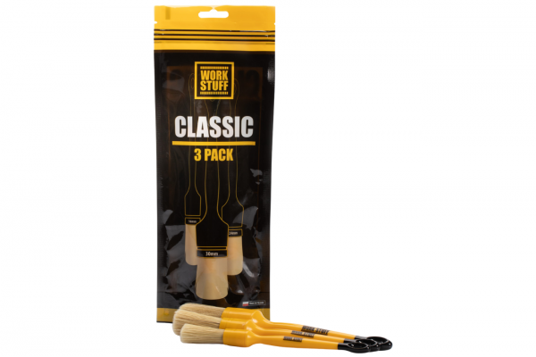 Work Stuff Detailing Brush Classic 3 Pack - Σετ Πινέλων Detailing - 3τμχ - WS100 Work Stuff Detailing Brush Classic 3 Pack - Σετ Πινέλων Detailing - 3τμχ - WS100