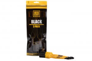 Work Stuff Detailing Brush Black 3 Pack - Σετ Πινέλων Detailing Σκληρής Χρήσης - 3τμχ - WS101