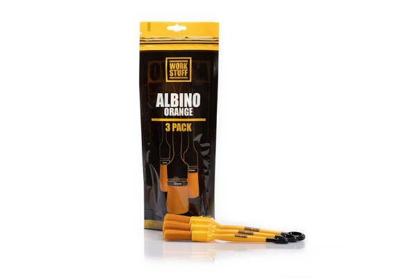 Work Stuff Detailing Brush Albino Orange 3 Pack - Σετ Πινέλων Detailing Ultra Soft - 3τμχ - WS103