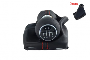 Leather Luxe Δερμάτινη Φούσκα Με Πόμολο 5 Ταχυτήτων Για Audi A3-S3 1996-2003 - Εσωτερική Διάμετρο 12mm