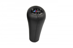 Leather Luxe Πόμολο - Λεβιέ 6 Ταχυτήτων Για BMW E46-E53-E60-E61-E63-E65-E81-E82-E83-E87-E90-E91-E92-X1-X3-X5 Δερμάτινο M3