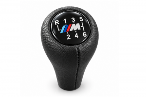 Leather Luxe Πόμολο - Λεβιέ 6 Ταχυτήτων Για BMW E46-E53-E60-E61-E63-E65-E81-E82-E83-E87-E90-E91-E92-X1-X3-X5 Δερμάτινο M3