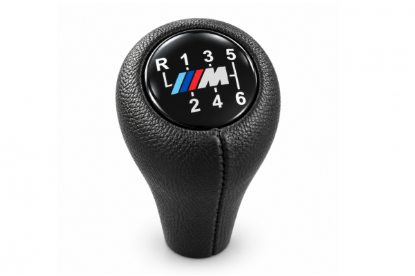 Leather Luxe Πόμολο - Λεβιέ 6 Ταχυτήτων Για BMW E46-E53-E60-E61-E63-E65-E81-E82-E83-E87-E90-E91-E92-X1-X3-X5 Δερμάτινο M3