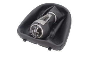 Leather Luxe Δερμάτινη Φούσκα Με Πόμολο 5 Ταχυτήτων Για Seat Leon MK2 