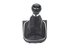 Leather Luxe Δερμάτινη Φούσκα Με Πόμολο 6 Ταχυτήτων Για Volkswagen Golf 5 6 - Jetta