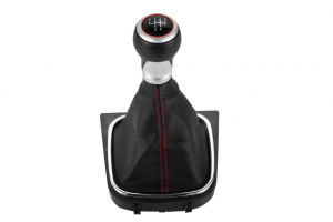 Leather Luxe Δερμάτινη Φούσκα Με Πόμολο 5 Ταχυτήτων Για Volkswagen Αεριζόμενο Golf 5 6 - Jetta