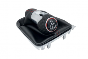 Leather Luxe Δερμάτινη Φούσκα Με Πόμολο GTI 5 Ταχυτήτων Μαύρο Για Volkswagen Golf 7