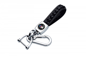 Δερμάτινο Premium Μπρελόκ Κλειδιών Με Μεταλλικό Κρίκο Ασφαλείας Για BMW M