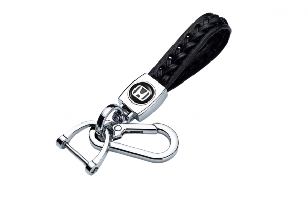 Δερμάτινο Premium Μπρελόκ Κλειδιών Με Μεταλλικό Κρίκο Ασφαλείας Για Honda