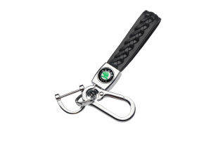Δερμάτινο Premium Μπρελόκ Κλειδιών Με Μεταλλικό Κρίκο Ασφαλείας Για Skoda