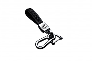 Δερμάτινο Premium Μπρελόκ Κλειδιών Με Μεταλλικό Κρίκο Ασφαλείας Για Volkswagen