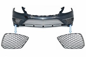 Πλαϊνές Γρίλιες Χρωμίου Μπροστινού Προφυλακτήρα Κατάλληλες Για Mercedes S-Class W222 (2013-2017) S65 Design