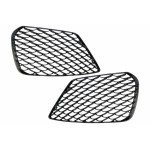 Πλαϊνές Γρίλιες Μπροστινού Προφυλακτήρα Κατάλληλες Για Mercedes S-Class W222 (2013-2017) S63 Design Piano Black