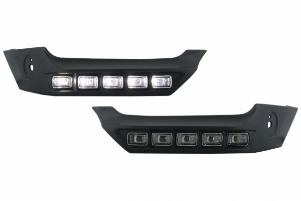Επέκταση Led Drl Για Αεροτομή Μπροστινού Προφυλακτήρα Κατάλληλη Για Mercedes G-Class W463 (1989-και μετά)
