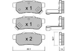 Aisin Σετ τακάκια, Δισκόφρενα - BPHO-2900