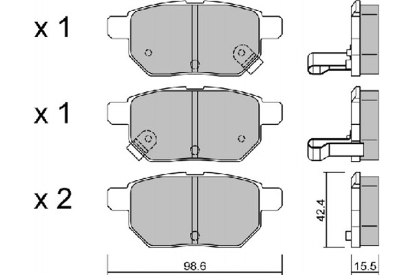 Aisin Σετ τακάκια, Δισκόφρενα - BPTO-2006 Aisin Σετ τακάκια, Δισκόφρενα - BPTO-2006