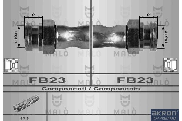AKRON-MALÒ Ελαστικός Σωλήνας Φρένων - 8395