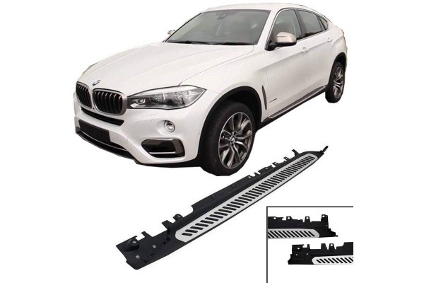 Πλαινά Σκαλοπάτια Για Bmw X6 F16 14-19 Oem Look 2 Τεμάχια