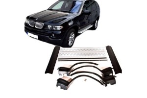 Πλαινά Σκαλοπάτια Για Bmw X5 E53 2000-2006 Oem Look Με Φτερά