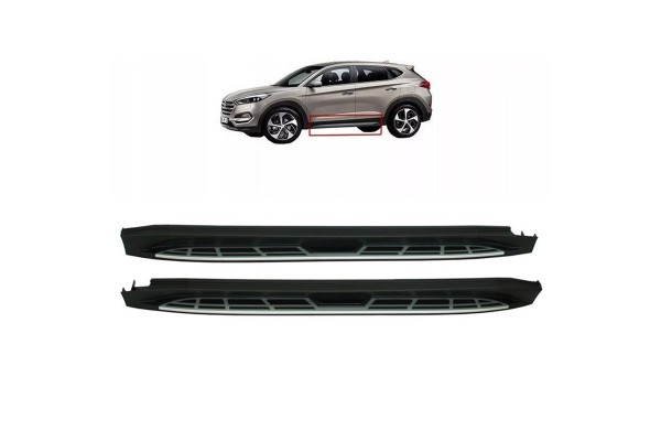 Πλαινά Σκαλοπάτια Για Hyundai Tucson Tl 15-18 2 Τεμάχια