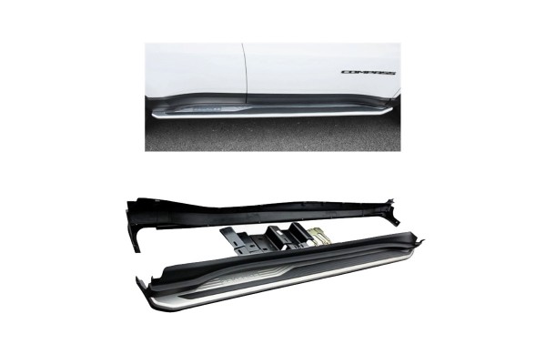 Πλαινά Σκαλοπάτια Για Jeep Compass 17+ 2 Τεμάχια Πλαινά Σκαλοπάτια Για Jeep Compass 17+ 2 Τεμάχια