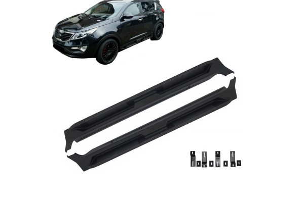 Πλαινά Σκαλοπάτια Για Kia Sportage 3 10-15 Oem Look 2 Τεμάχια