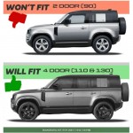 Πλαινά Σκαλοπάτια Με Βάσεις Για Land Rover Defender (L663) 2019+ 4DoorsΜαύρο / Ασημί 2 Τεμάχια Πλαινά Σκαλοπάτια Με Βάσεις Για Land Rover Defender (L663) 2019+ 4DoorsΜαύρο / Ασημί 2 Τεμάχια
