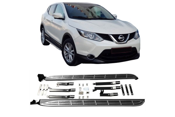 Πλαινά Σκαλοπάτια Για Nissan Qashqai J11 2014+ Oem Look 2 Τεμάχια