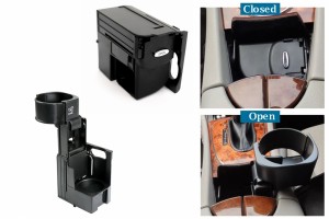 Θήκη Ποτηριού Κεντρικής Κονσόλας Κατάλληλη Για Mercedes Benz Cls W219 (2003-2010) E-Class W211 S211 (2002-2009) Μαύρη