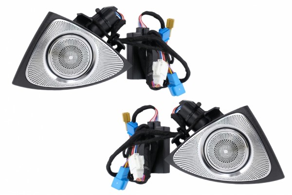 Περιστροφικά Tweeter Led Μπροστινής Πόρτας 7 Χρωμάτων Κατάλληλα Για Mercedes S-Class W222 (2013-2020)