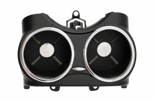 Διπλή Μπροστινή Θήκη Ποτηριών Κατάλληλη Για Mercedes Cls C219 W219 (2003-2010) Μαύρη