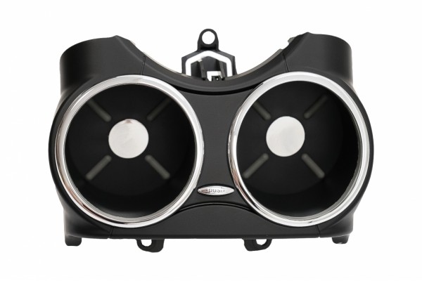 Διπλή Μπροστινή Θήκη Ποτηριών Κατάλληλη Για Mercedes Cls C219 W219 (2003-2010) Μαύρη