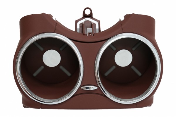 Διπλή Μπροστινή Θήκη Ποτηριών Κατάλληλη Για Mercedes Cls C219 W219 (2003-2010) Κόκκινη