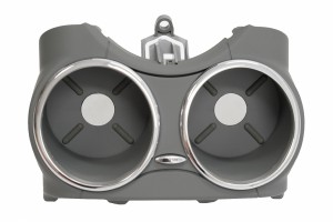 Διπλή Μπροστινή Θήκη Ποτηριών Κατάλληλη Για Mercedes Cls C219 W219 (2003-2010) Γκρι