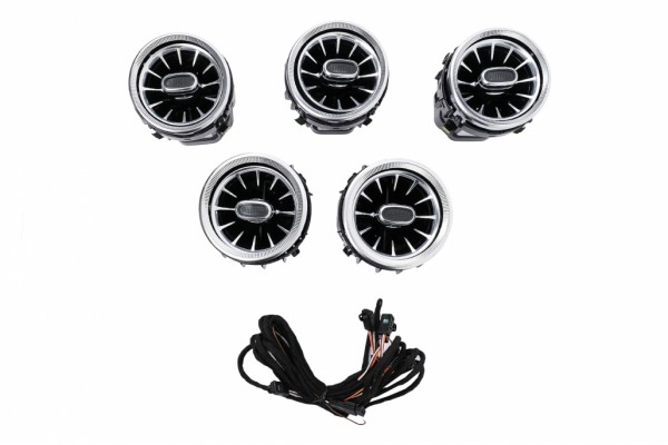 Μάσκες Εξαερισμού Εμπρός Ac 3 Χρώματα Κατάλληλα Για Mercedes C-Class W205 Glc Suv X253 W253 (2014-2018)