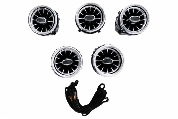 Μάσκες Εξαερισμού Εμπρός Ac 64 Χρώματα Κατάλληλα Για Mercedes C-Class W205 Glc Suv X253 W253 (2014-2018)