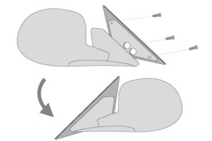 Πλάκες Προσαρμογέα Καθρέφτη Κατάλληλες Για Opel Vectra B