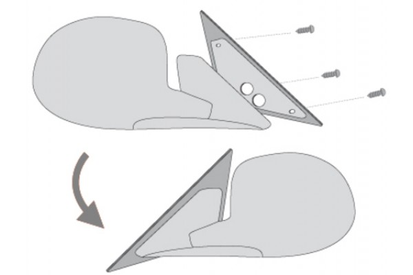 Πλάκες Προσαρμογέα Καθρέφτη Κατάλληλες Για Opel Vectra B