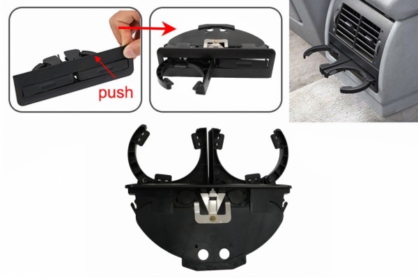 Πίσω Θήκη Ποτηριού Κατάλληλη Για Bmw Σειρά 5 E39 Sedan Touring (1995-2004) Μαύρη Πίσω Θήκη Ποτηριού Κατάλληλη Για Bmw Σειρά 5 E39 Sedan Touring (1995-2004) Μαύρη